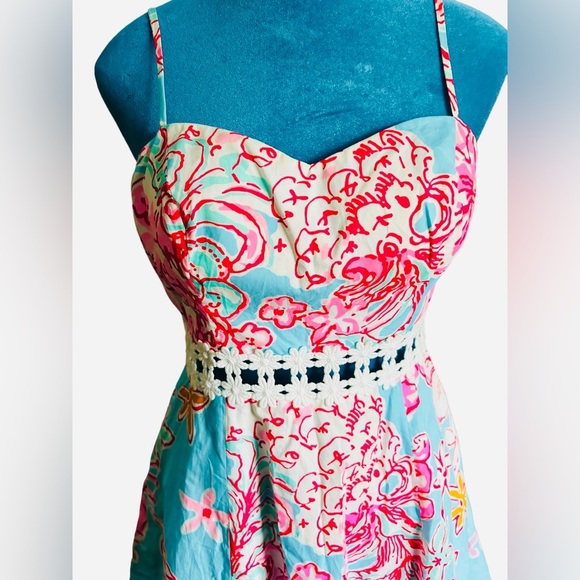Lilly Pulitzer Dress | Lilly Pulitzer Lenore dress | Spaghetti strap | vacation - Picture 8 of 15